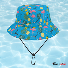 Load image into Gallery viewer, Tropical Hockey Bucket Hat - Aqua