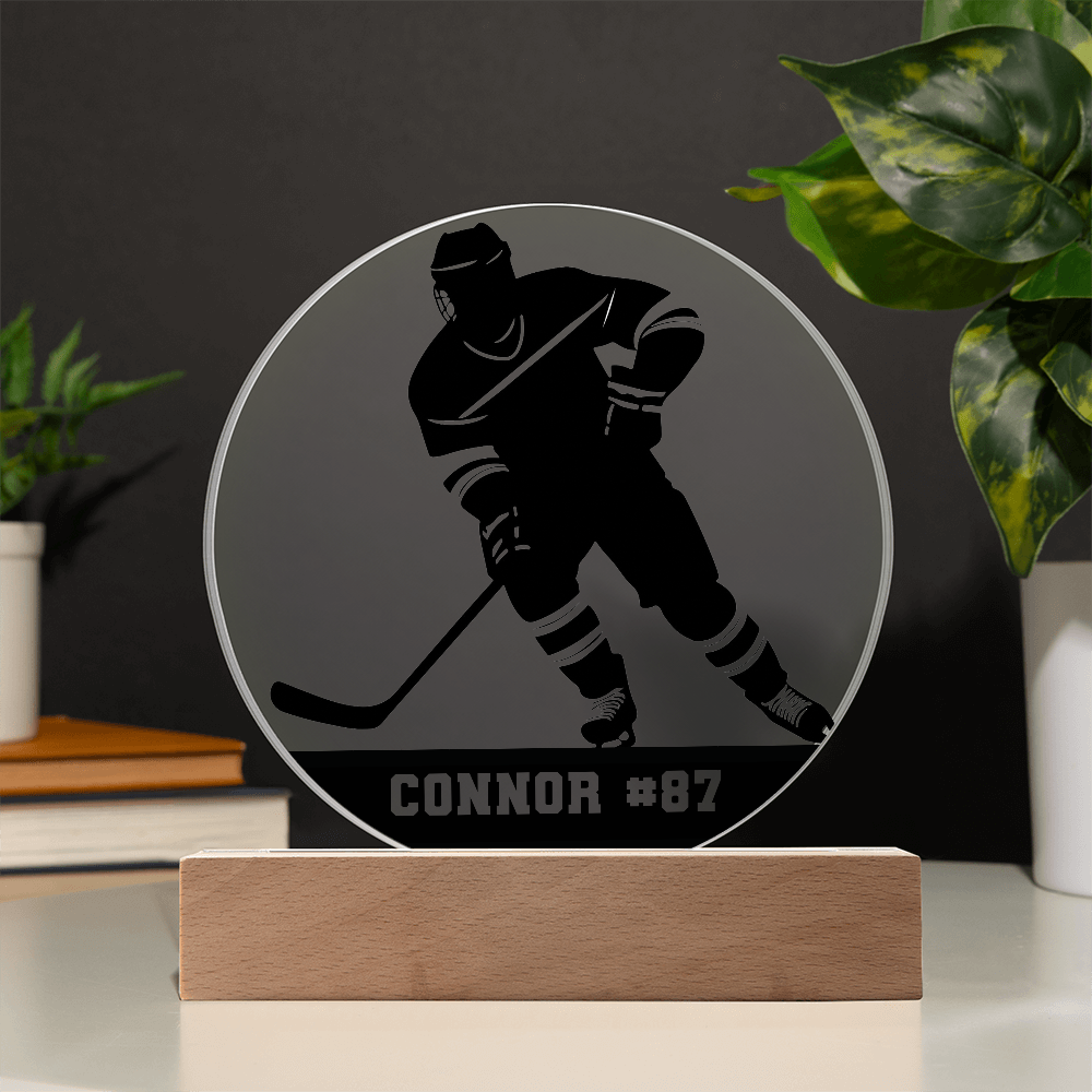 Personalized Hockey Player Plaque