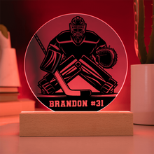 Load image into Gallery viewer, Personalized Hockey Goalie Plaque