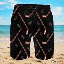 Load image into Gallery viewer, Always Hockey Black Swim Trunks