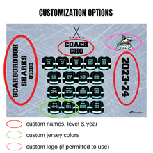 Load image into Gallery viewer, Personalized Hockey Jersey Canvas
