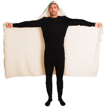 Load image into Gallery viewer, Navy Green Team Hooded Blanket