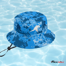 Load image into Gallery viewer, Blue Wave Bucket Hat - Goalie