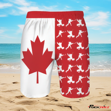 Load image into Gallery viewer, Canada Hockey Swim Trunks