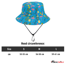 Load image into Gallery viewer, Tropical Hockey Bucket Hat - Aqua