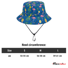 Load image into Gallery viewer, Tropical Hockey Bucket Hat - Navy