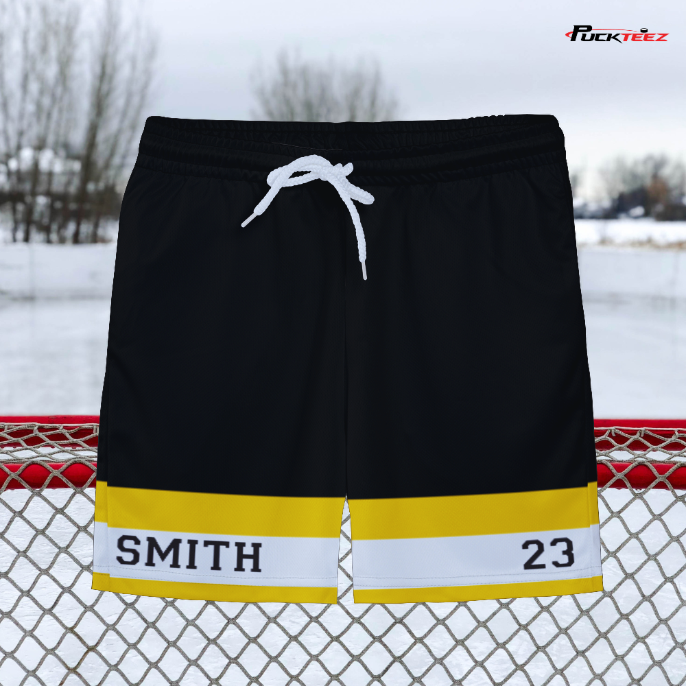 Personalized Hockey Team Shorts – Puck Teez