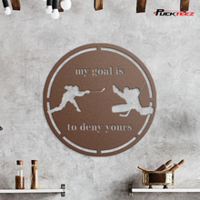 Load image into Gallery viewer, Personalized Hockey Family Metal Sign (Stencil)