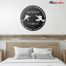 Load image into Gallery viewer, Personalized Hockey Family Metal Sign (Stencil)