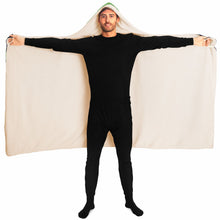 Load image into Gallery viewer, Navy Green Team Hooded Blanket