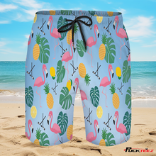 Load image into Gallery viewer, Tropical Hockey Swim Trunks - Aqua