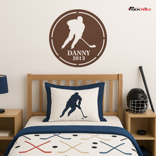 Load image into Gallery viewer, Personalized Hockey Player Metal Sign