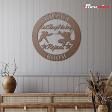 Load image into Gallery viewer, Personalized Kids Room Metal Sign