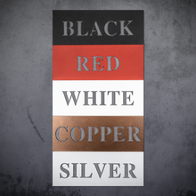 Load image into Gallery viewer, morrisnew_Metal_Sign_Swatches_Mockup.png