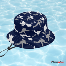 Load image into Gallery viewer, Hockey Shooter Bucket Hat - Navy
