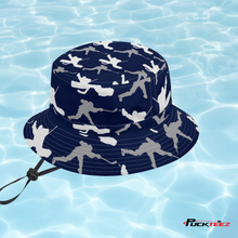 Load image into Gallery viewer, Hockey Shooter Bucket Hat - Navy