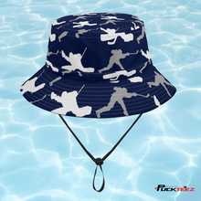 Load image into Gallery viewer, Hockey Shooter Bucket Hat - Navy