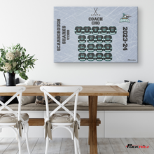 Load image into Gallery viewer, Personalized Hockey Jersey Canvas