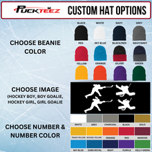 Load image into Gallery viewer, Personalized Hockey Number Beanie/Winter Hat
