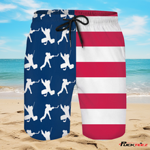 Load image into Gallery viewer, USA Hockey Swim Trunks
