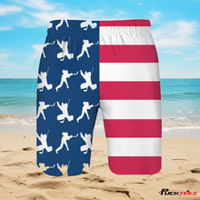 Load image into Gallery viewer, USA Hockey Swim Trunks