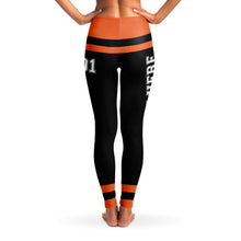 Load image into Gallery viewer, Black/Orange Team Leggings