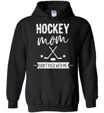 Load image into Gallery viewer, Black Hockey Hoodie for the Hockey Mom