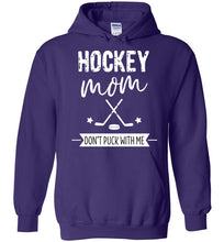 Load image into Gallery viewer, Purple Hockey Hoodie for the Hockey Mom