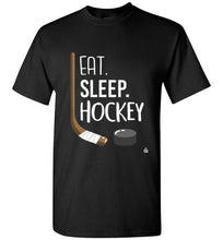 Load image into Gallery viewer, Black Kids Hockey Shirt for Hockey Kids, Hockey Boys and Hockey Girls