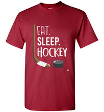 Load image into Gallery viewer, Red Kids Hockey Shirt for Hockey Kids, Hockey Boys and Hockey Girls