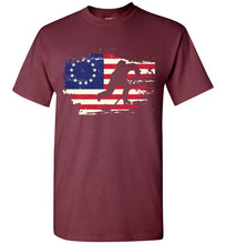 Load image into Gallery viewer, USA Betsy Ross Flag Hockey Shirt