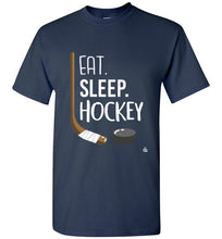 Load image into Gallery viewer, Navy Kids Hockey Shirt for Hockey Kids, Hockey Boys and Hockey Girls