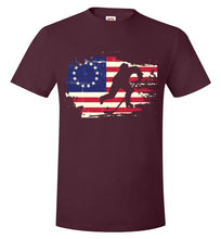 Load image into Gallery viewer, USA Betsy Ross Flag Hockey Shirt