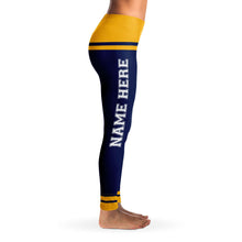 Load image into Gallery viewer, Blue/Yellow Team Leggings