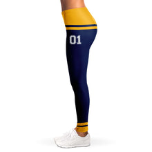Load image into Gallery viewer, Blue/Yellow Team Leggings