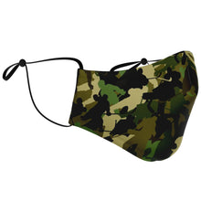 Load image into Gallery viewer, Green Camo Face Mask