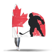 Load image into Gallery viewer, Canada Hockey Hooded Blanket