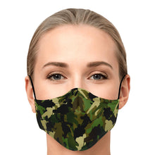Load image into Gallery viewer, Green Camo Face Mask
