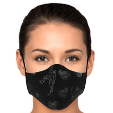 Load image into Gallery viewer, Hockey Symbols Face Mask