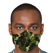 Load image into Gallery viewer, Green Camo Face Mask