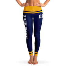 Load image into Gallery viewer, Blue/Yellow Team Leggings