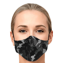 Load image into Gallery viewer, Black Camo Face Mask