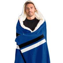 Load image into Gallery viewer, Royal/Black/White Team Blanket