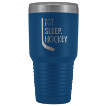 Load image into Gallery viewer, Eat Sleep Hockey Tumbler for the Hockey Fan, Hockey Mom and Hockey Player