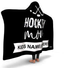 Load image into Gallery viewer, Personalized Hockey Mom Hooded Blanket