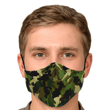 Load image into Gallery viewer, Green Camo Face Mask