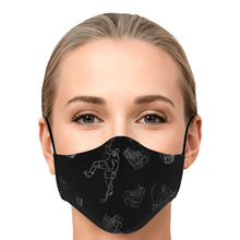 Load image into Gallery viewer, Hockey Symbols Face Mask