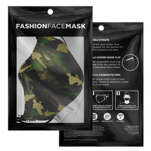 Load image into Gallery viewer, Green Camo Face Mask