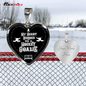 Personalized Hockey Goalie Heart Pendant