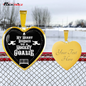 Personalized Hockey Goalie Heart Pendant